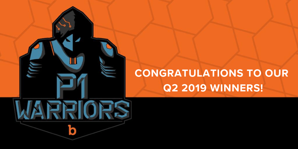 Congratulations to our top P1 researchers in Q2 2019!