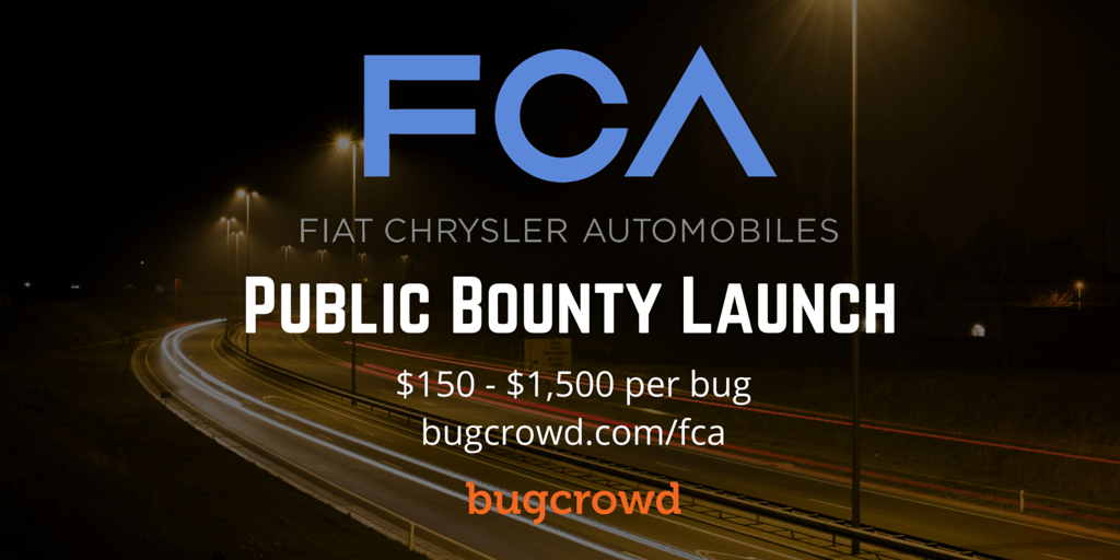 Fiat Chrysler &#8211; The First Full-Line Automaker to Launch a Paid Public Bug Bounty Program