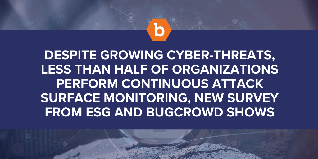 Despite Growing Cyber-Threats, Less than Half of Organizations Perform Continuous Attack Surface Monitoring, New Survey from ESG and Bugcrowd Shows