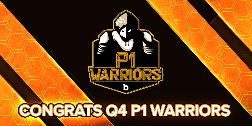 Announcing our P1 Warriors for Q4 2020!